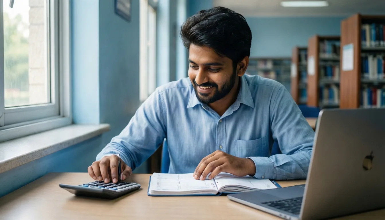 Students studying B.Com