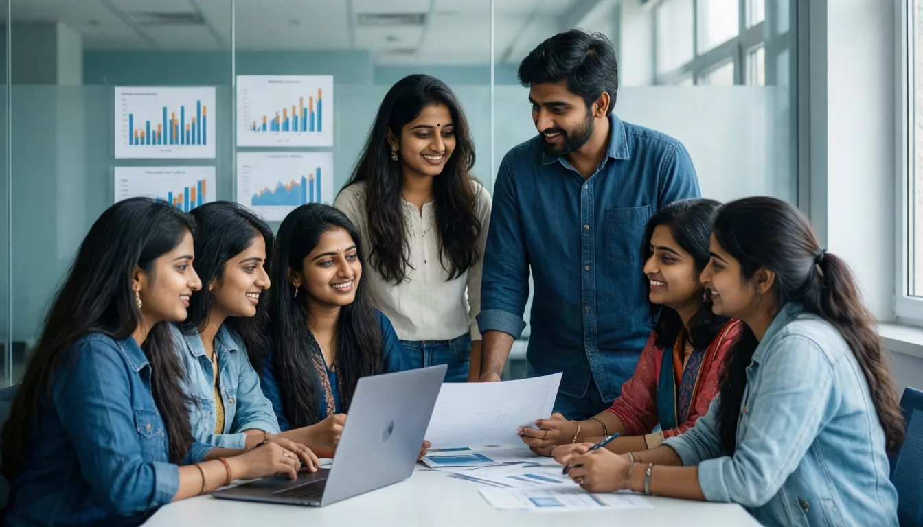 Students studying MBA