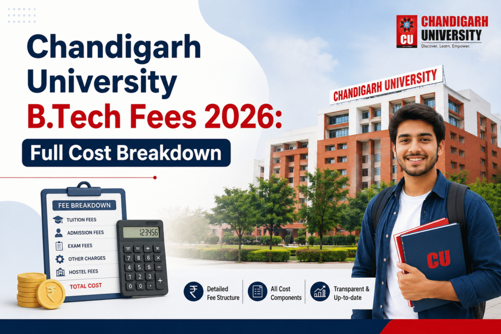 Chandigarh University B.Tech Fees 2026: Full Cost Breakdown